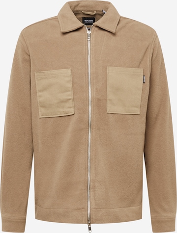 Only & Sons - Chaqueta polar 'TIM' en marrón: frente