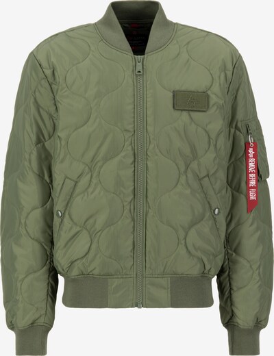 ALPHA INDUSTRIES Overgangsjakke i khaki / carminrød / hvid, Produktvisning