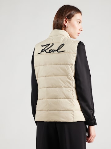 Gilet di Karl Lagerfeld in beige: frontale