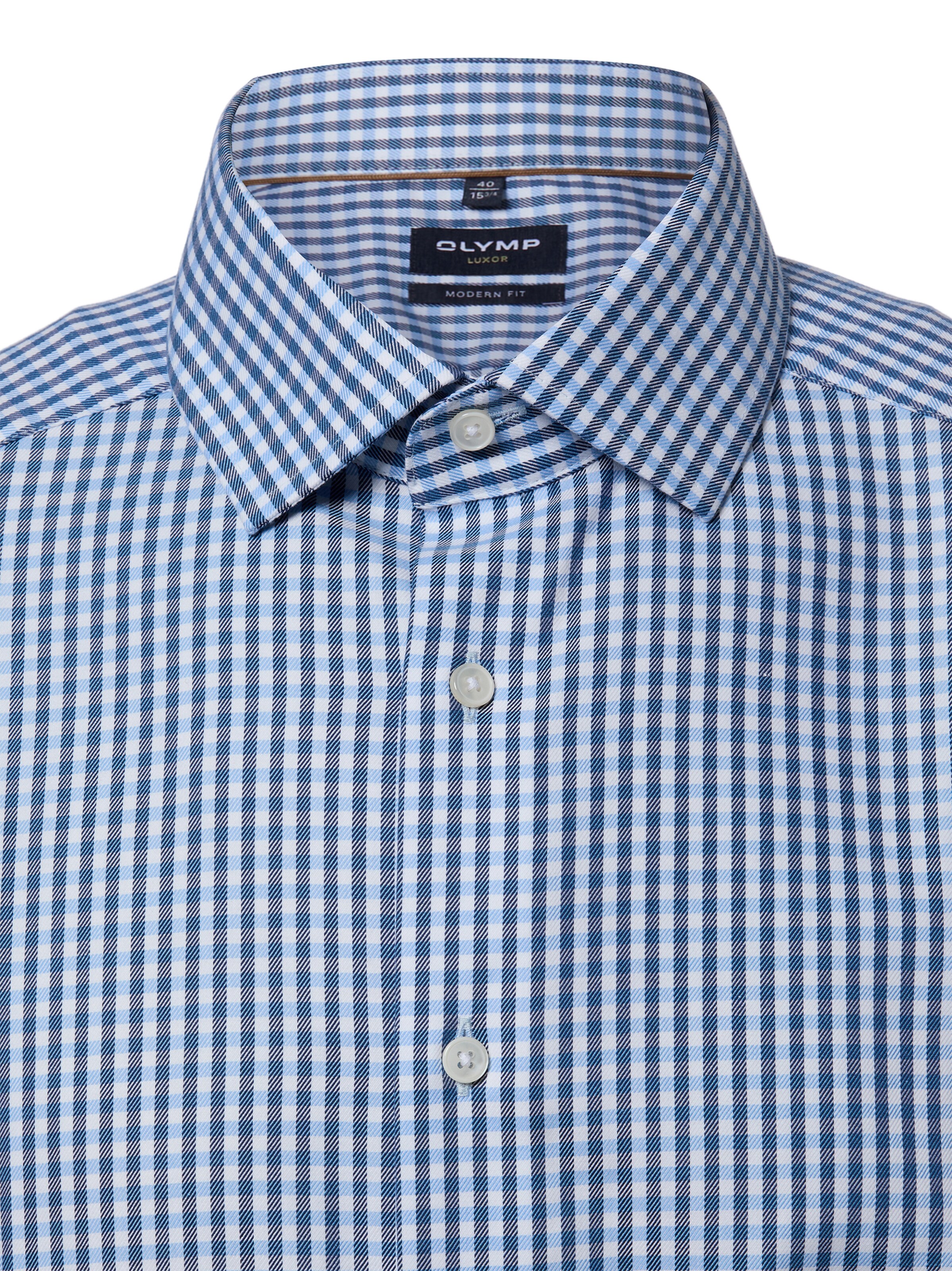 OLYMP Slim Fit Businesshemd in Blau