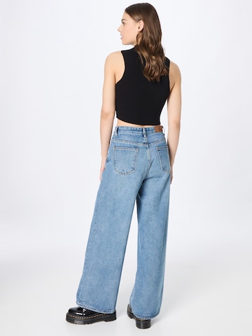 Nasty Gal Wide leg Jeans 'There'S Nowhere For You' in Blauw