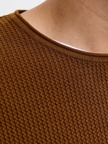 JACK & JONES Pullover 'JJECOOPER' in Braun