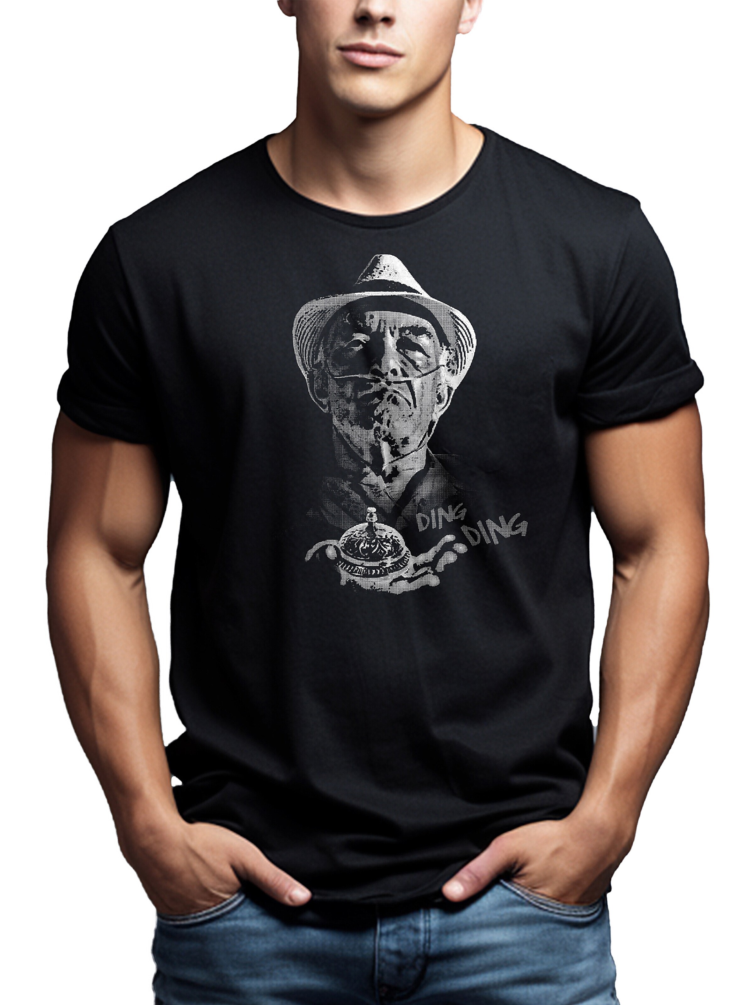 MAKAYA Shirt 'Hector Ding Ding' in Black