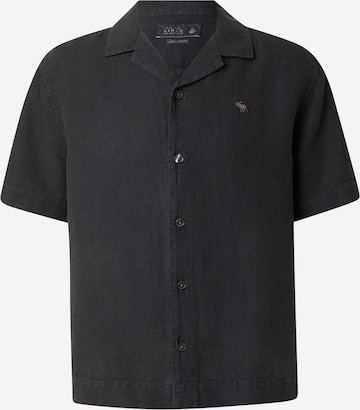Abercrombie & FitchComfort Fit Košulja 'MAR4' - crna boja: prednji dio