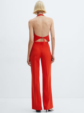 MANGO Wide leg Pantalon 'IGUANA' in Rood