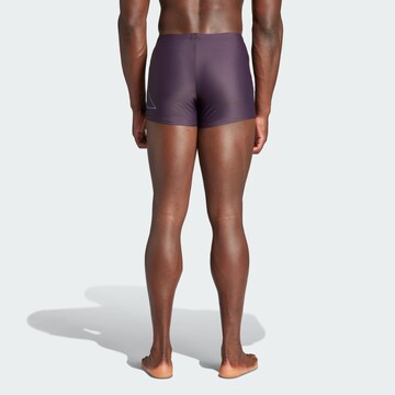 ADIDAS PERFORMANCE Athletic Swim Trunks 'Big Bars' in Purple