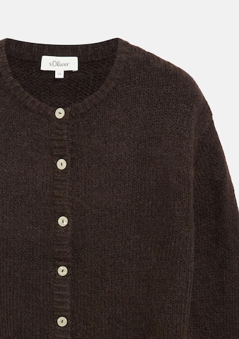 s.Oliver Knit cardigan in Brown: front