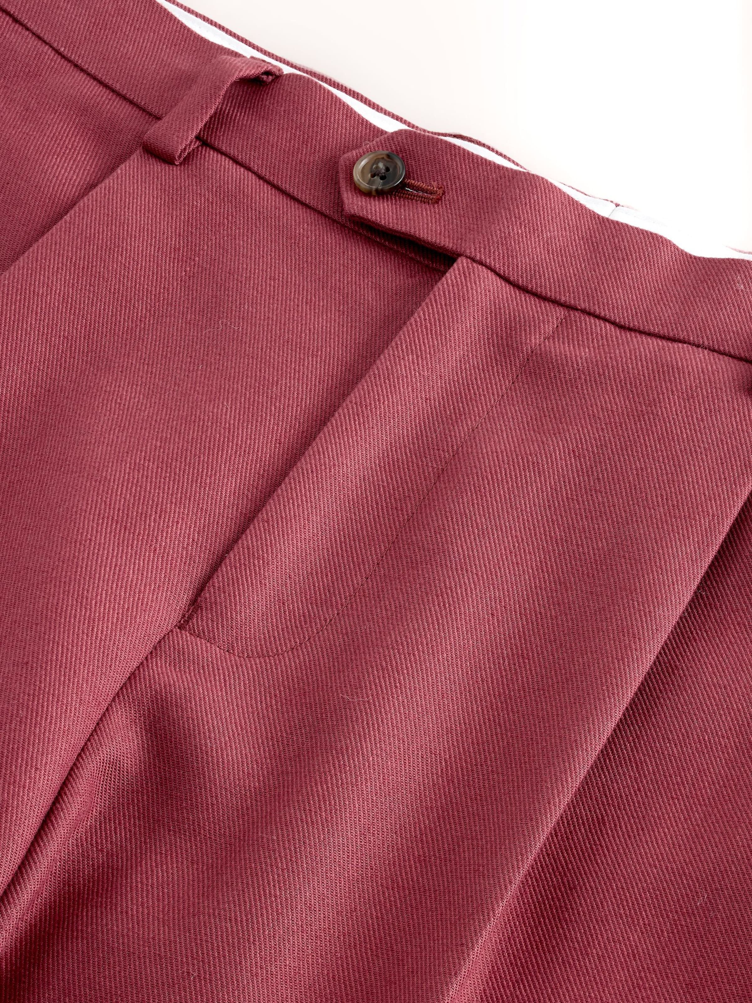 Loosefit Pantaloni con piega frontale di Next in rosso