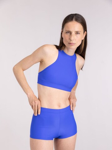 WALLIEN Bikini top 'Racerfront Tie' in Blue