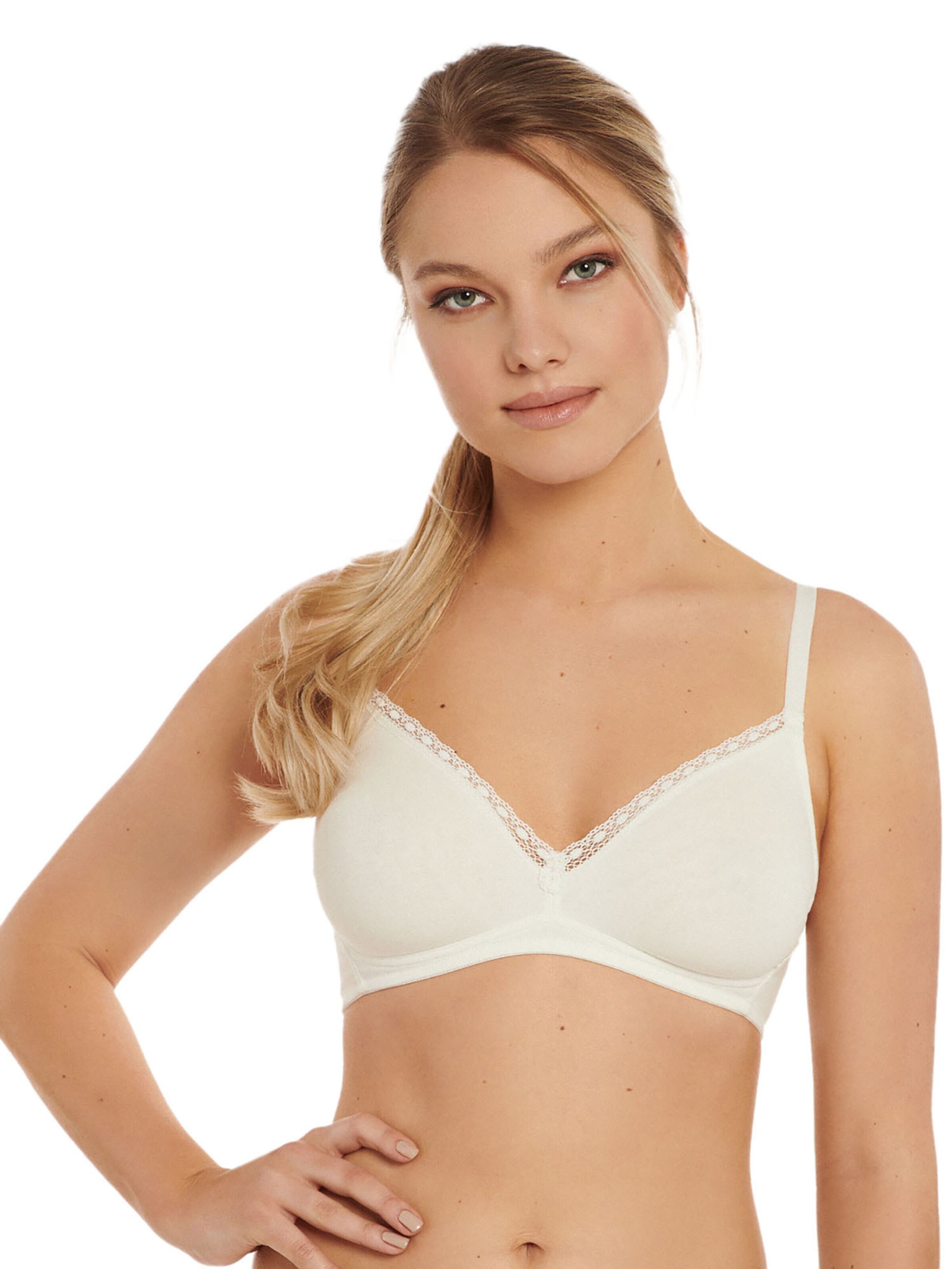 Lisca Triangle Bra 'Ines' in Beige: front
