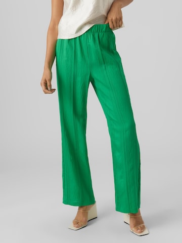 Wide leg Pantaloni 'Rom' de la VERO MODA pe verde: față