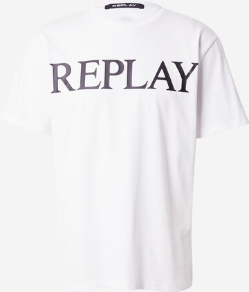 REPLAY - Camiseta en blanco: frente