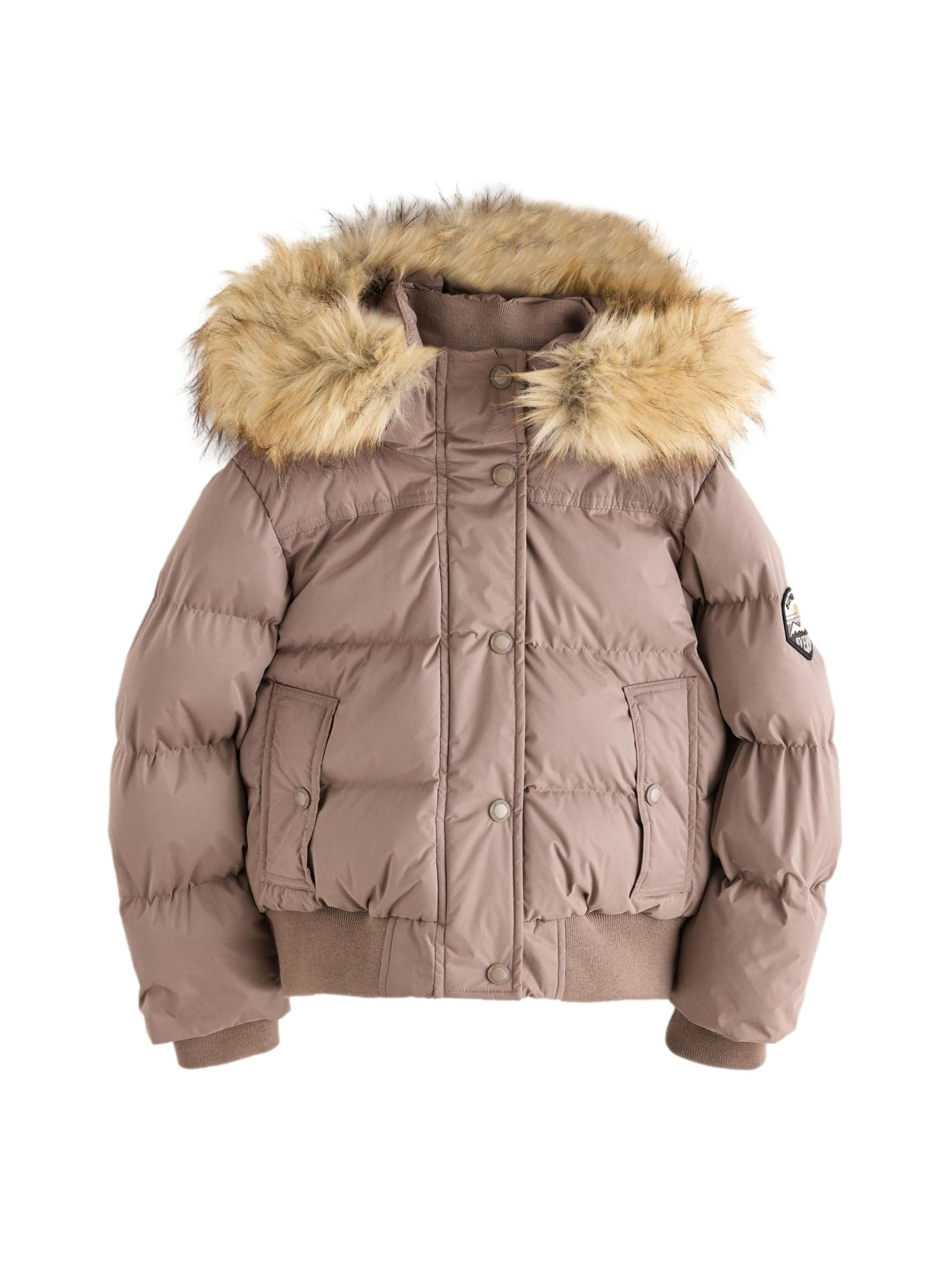 Superdry & Co Winterjas 'Everest' in Bruin: voorkant