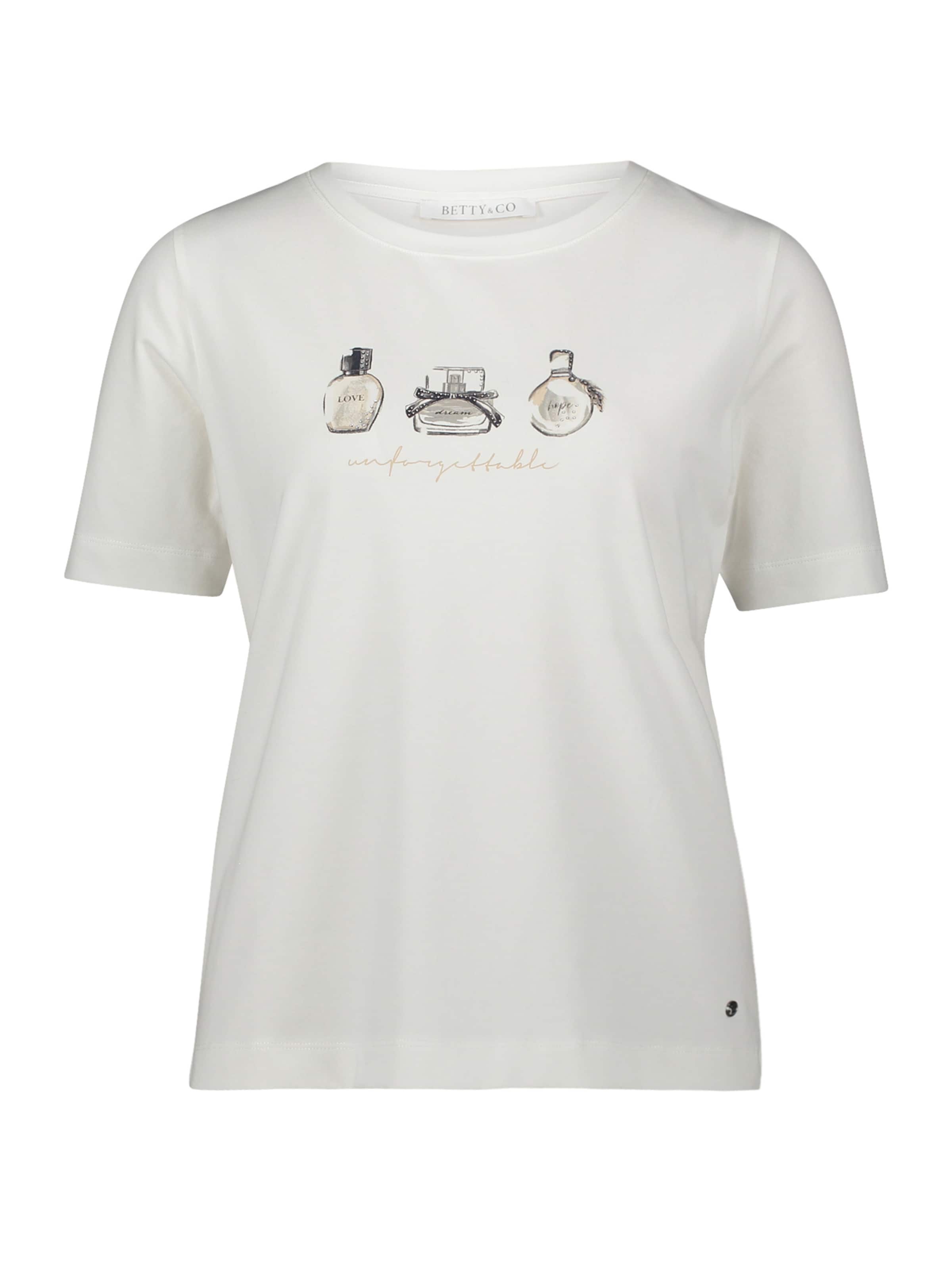 T-shirt Betty & Co en blanc : devant