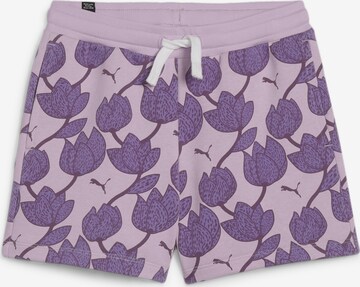 Regular Pantalon 'Ess+' PUMA en violet : devant