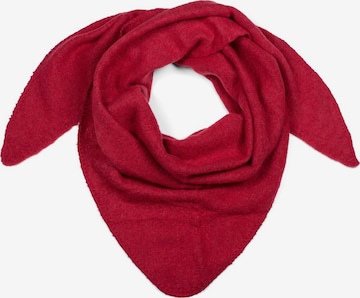 styleBREAKER Tuch 'Strick Dreiecktuch meliert' in Rot: Vorderseite