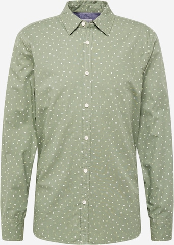 MUSTANG Regular fit Overhemd 'ELMORE' in Groen: voorkant