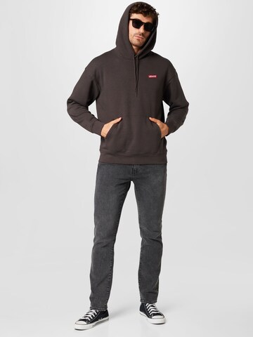 LEVI'S ® - Sweatshirt 'Relaxed Baby Tab Hoodie' em preto