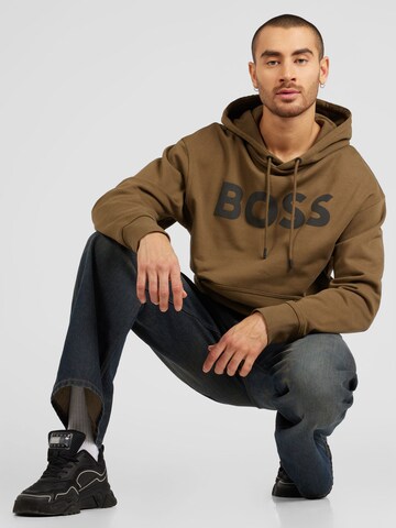 BOSS Sweatshirt i grön