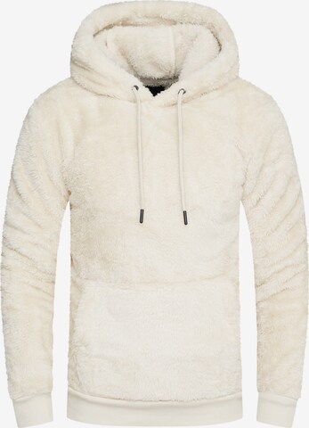 behype Sweatshirt in Beige: front