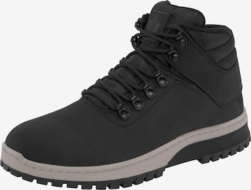 PARK AUTHORITY by K1X Lace-Up Boots in Black: front