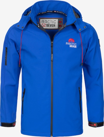Arctic Seven Functionele jas in de kleur Royal blue/koningsblauw / Grenadine / Wit, Productweergave