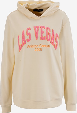 Aniston CASUAL Sweatshirt in Beige: predná strana