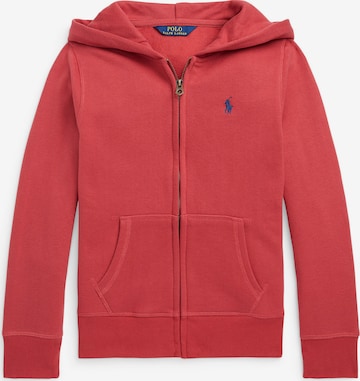 Polo Ralph Lauren Zip-Up Hoodie in Red: front