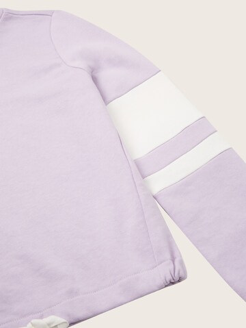 TOM TAILOR Sweatshirt in Purple