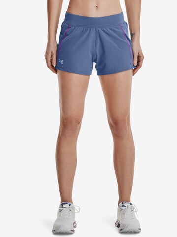 UNDER ARMOUR Regular Sportbroek 'Qualifier SP' in Blauw: voorkant