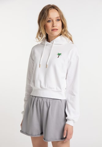 IZIA Sweatshirt in White: front