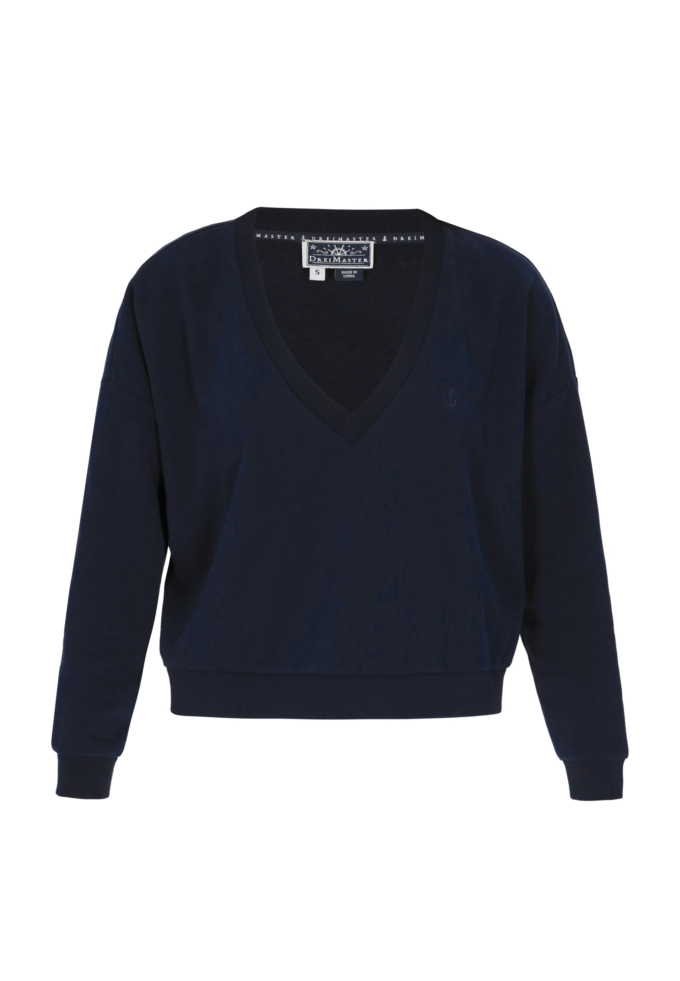 DreiMaster Maritim Sweatshirt 'Maritim' in Blau: Vorderseite