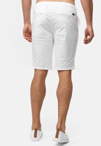 Regular Pantalon 'San' INDICODE JEANS en blanc