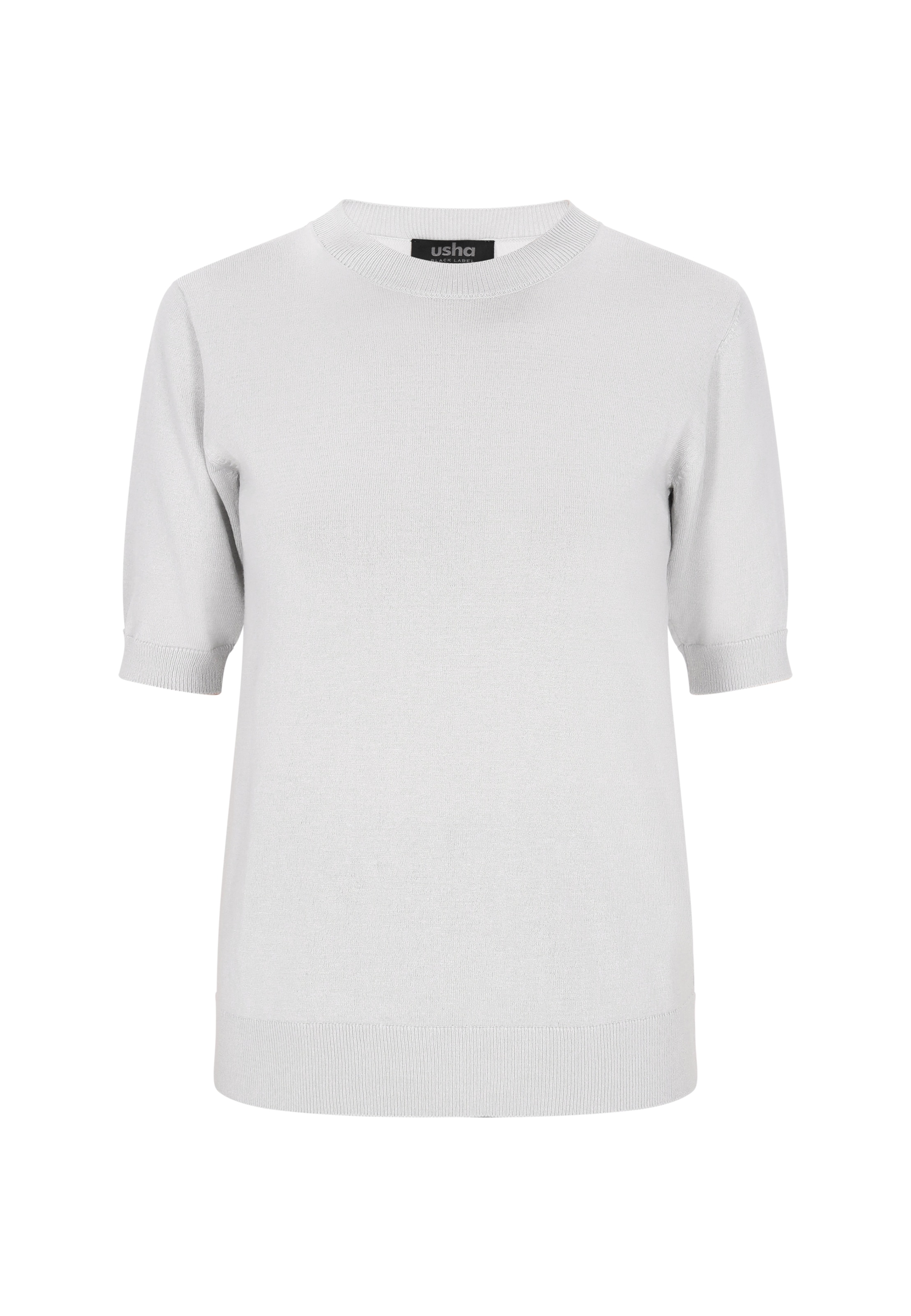 usha BLACK LABEL Trui in Grijs: voorkant