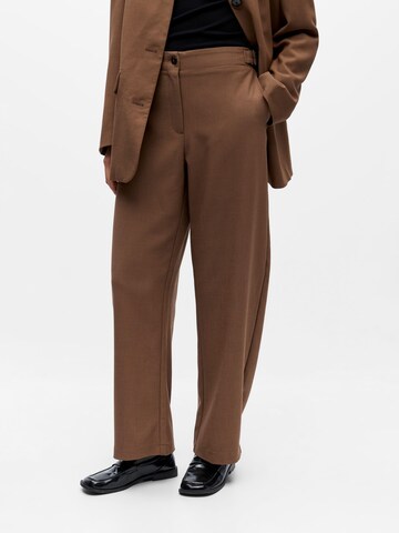 OBJECT - regular Pantalón 'OBJInela' en marrón: frente