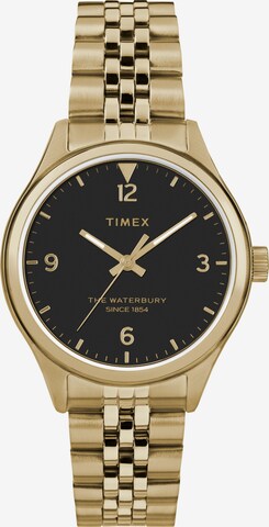 TIMEX Analoog horloge 'Waterbury' in Goud: voorkant