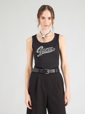GUESS Top – černá: přední strana