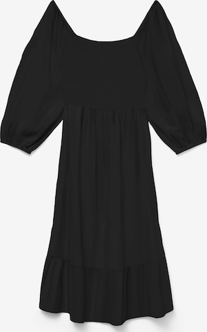 Rochie 'VMCDICTHE' de la Vero Moda Curve pe negru: față