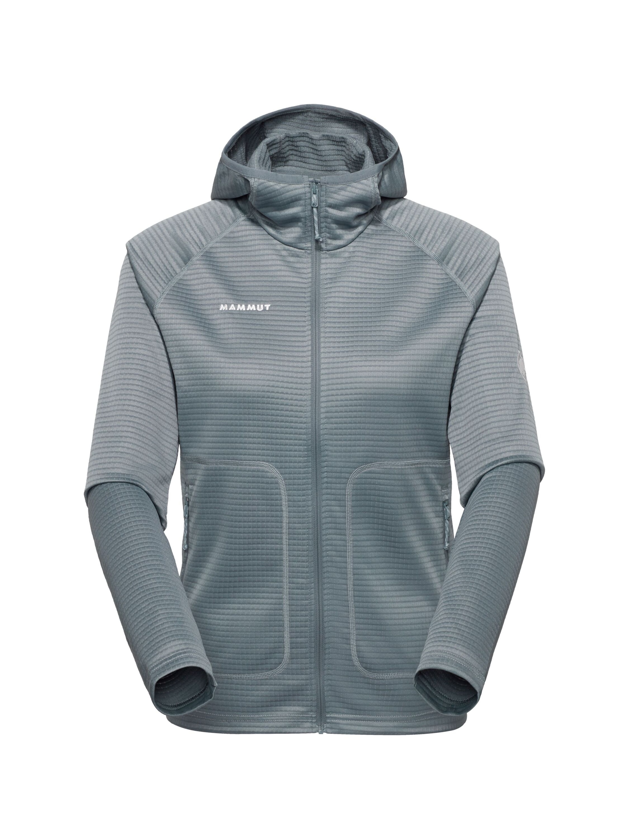 MAMMUT Funktionsfleecejacke ‘Crag’ in Grau: Vorderseite