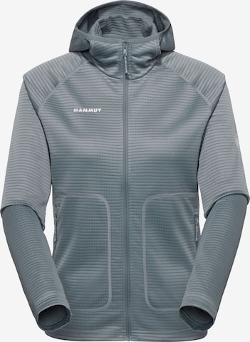 MAMMUT Athletic Fleece Jacket in Grey: front