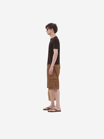 Giesto Wide leg Trousers 'Shorts' in Brown