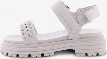 Kennel & Schmenger Strap Sandals 'PROFILE' in White: front