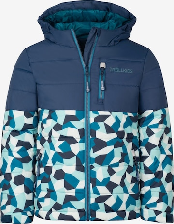 TROLLKIDS Winter Jacket in Blue: front