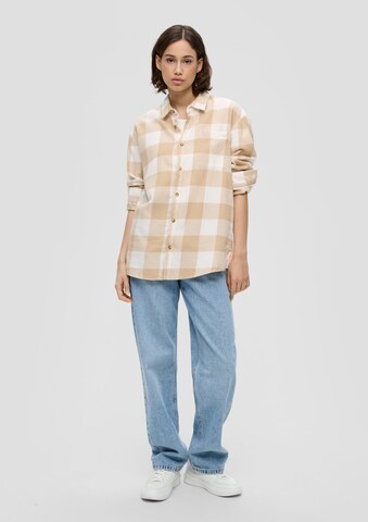 QS Bluse in Braun