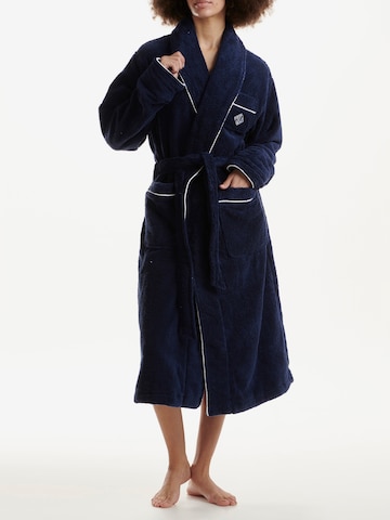 Polo Ralph Lauren Long Bathrobe ' Essentials ' in Blue