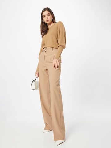 HUGO Red Regular Pleated Pants 'Huglia' in Beige