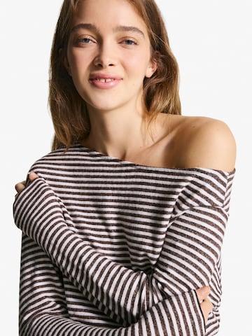 Pull-over Bershka en marron