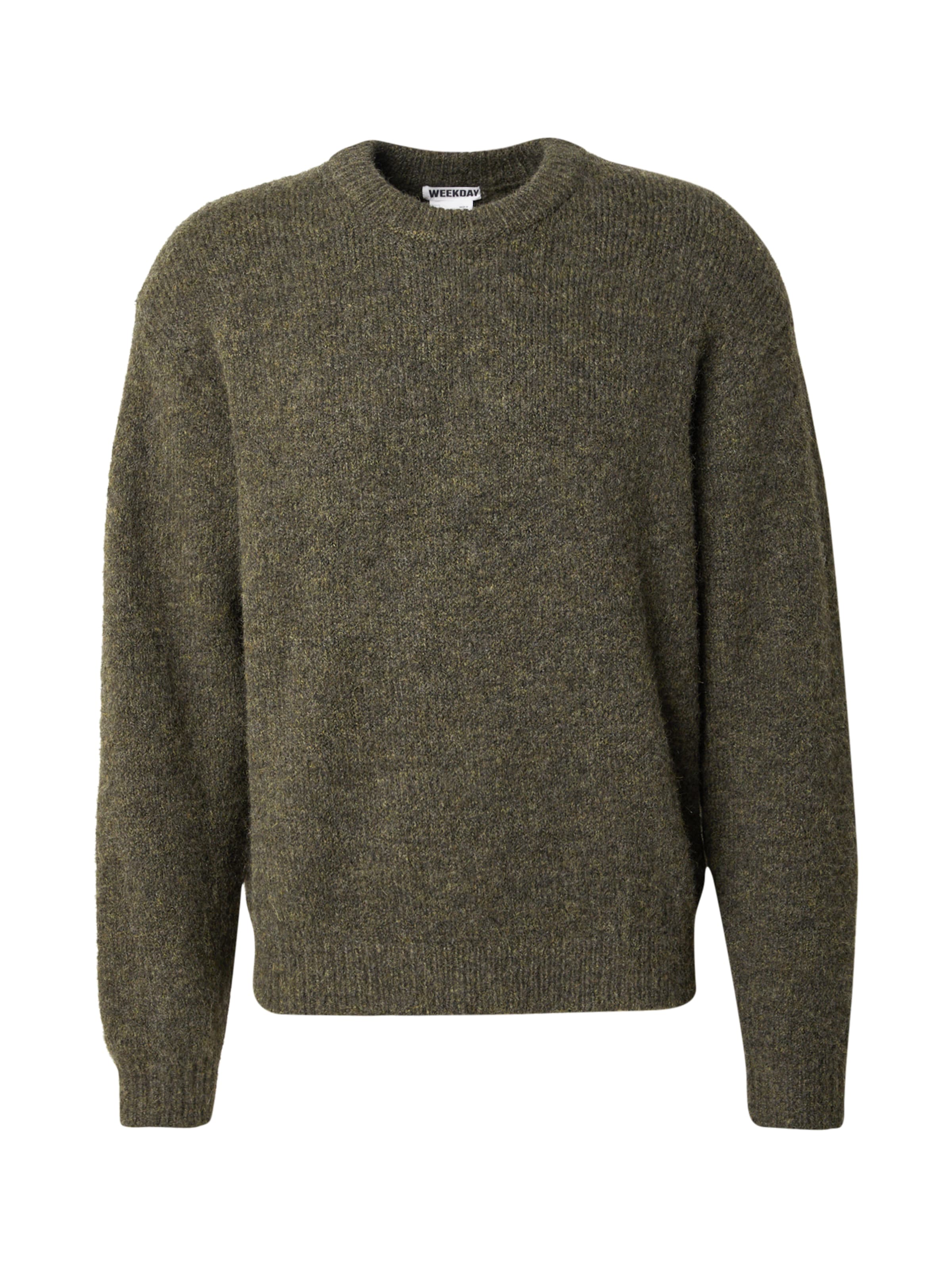 WEEKDAY Свитер 'Emilio' в Зеленый: спереди