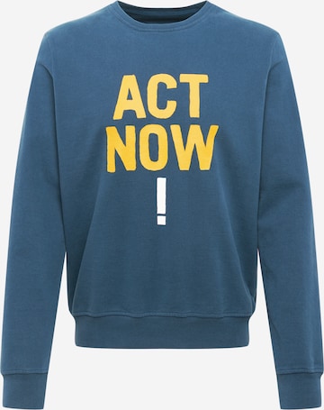 ECOALF Sweatshirt 'ALTAMIRA ACT NOW ' in Blue: front