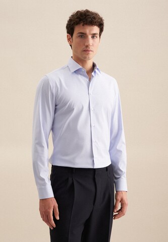 SEIDENSTICKER Slim fit Business shirt in Blue: front